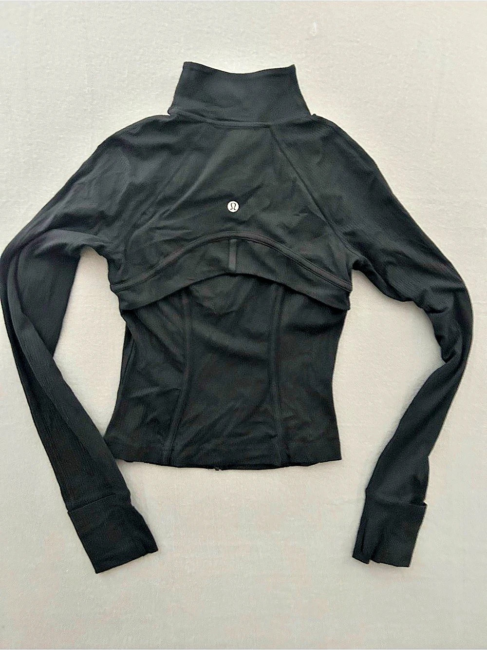 Lululemon Ribbed Nulu Cropped Define Jacket Black Size 2